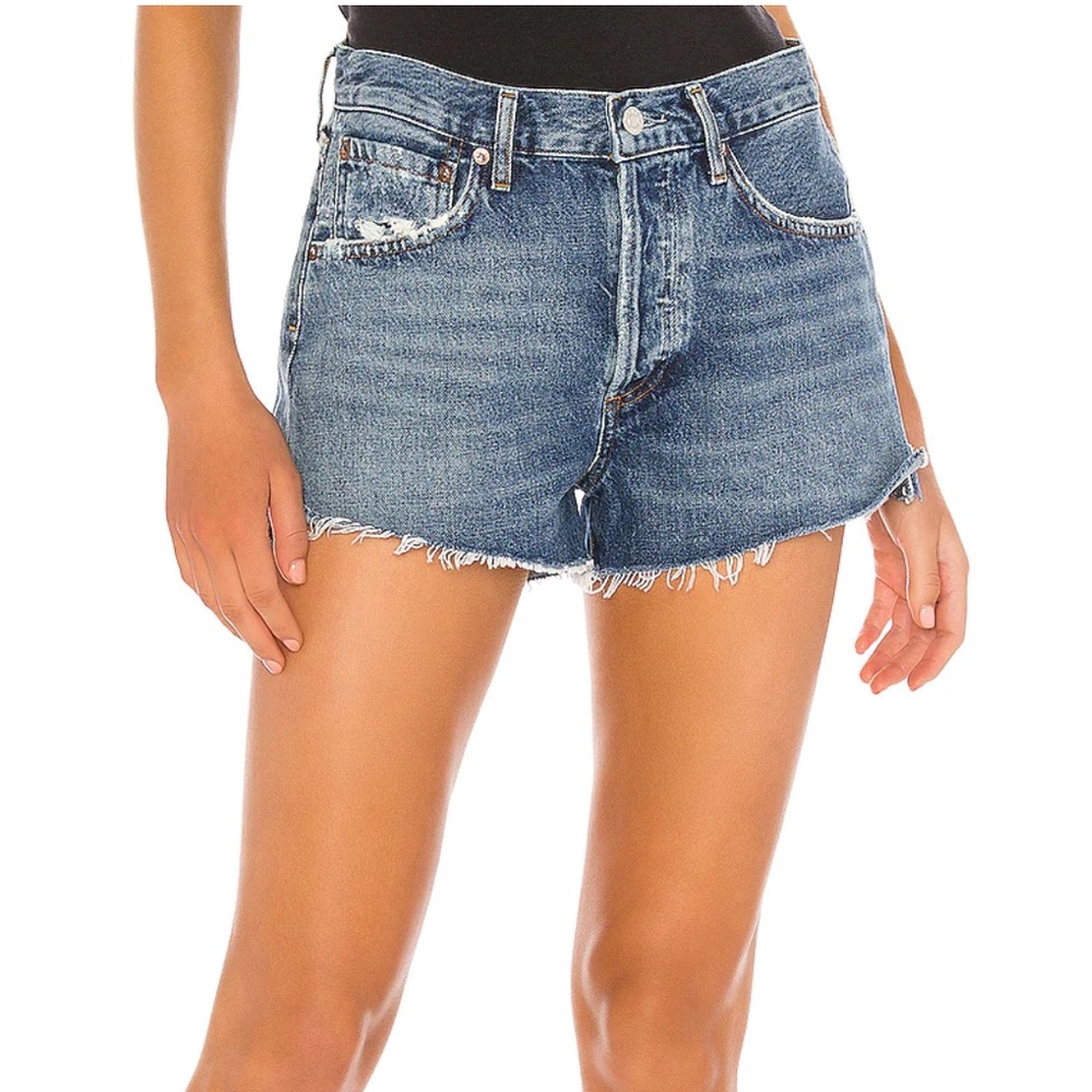 Agolde Parker Vintage Cutoff Short in Lowkey